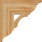 Ekena Millwork Imperial Traditional Rough Sawn Bracket, Western Red Cedar, 6"W x 18"D x 18"H BKT06X18X18IMP01RWR - alternate 2